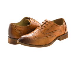 brown leather shoes