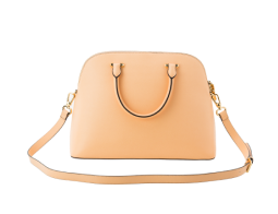 Orange leather bag