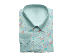 A shirt with a pattern of flowers